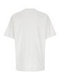 Givenchy White Crewneck T-Shirt with Maxi Logo Print on the Front in Cotton Man