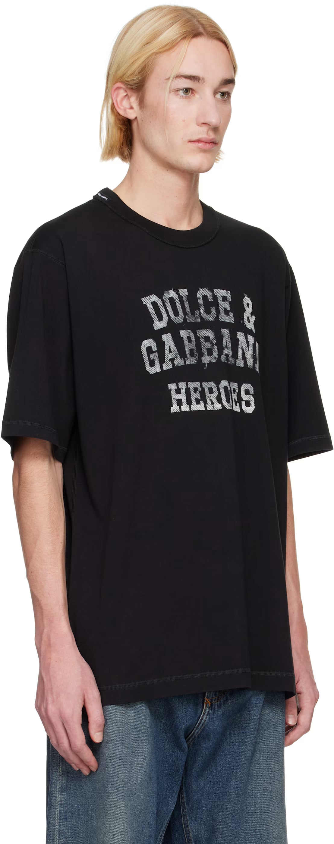 Dolce&Gabbana Black Printed T-shirt