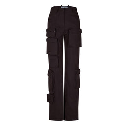 Multi Pocket Straight Cut Cargo Trousers