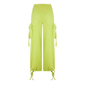 Women's Laundry Cargo Track Bottoms, Adjustable Drawcord Cuffs Trousers