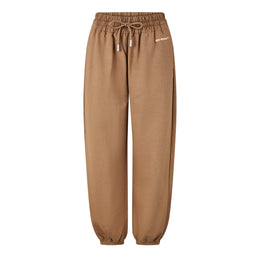 Embroidered Logo Cotton Closed Hem Fleece Joggers