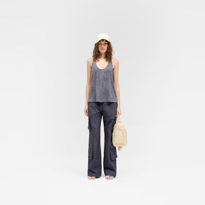 Fender Wide Leg Cotton Cargo Trousers