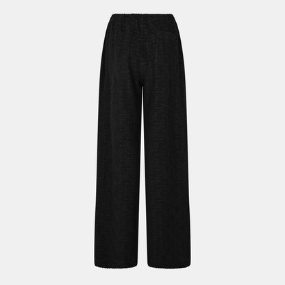 Towelling Wide Leg Trouser