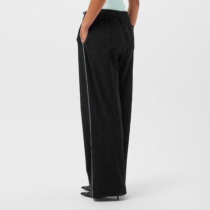 Towelling Wide Leg Trouser