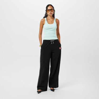 Towelling Wide Leg Trouser