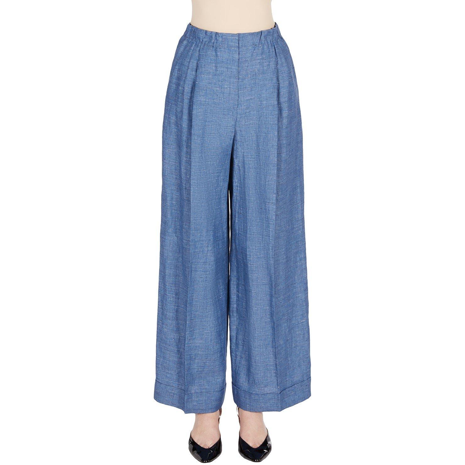Wide Leg Linen Trousers