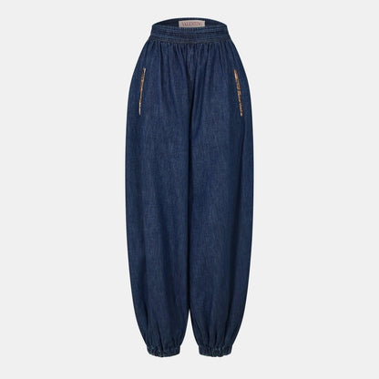 Val Denim Relaxed Fit Harem Trousers
