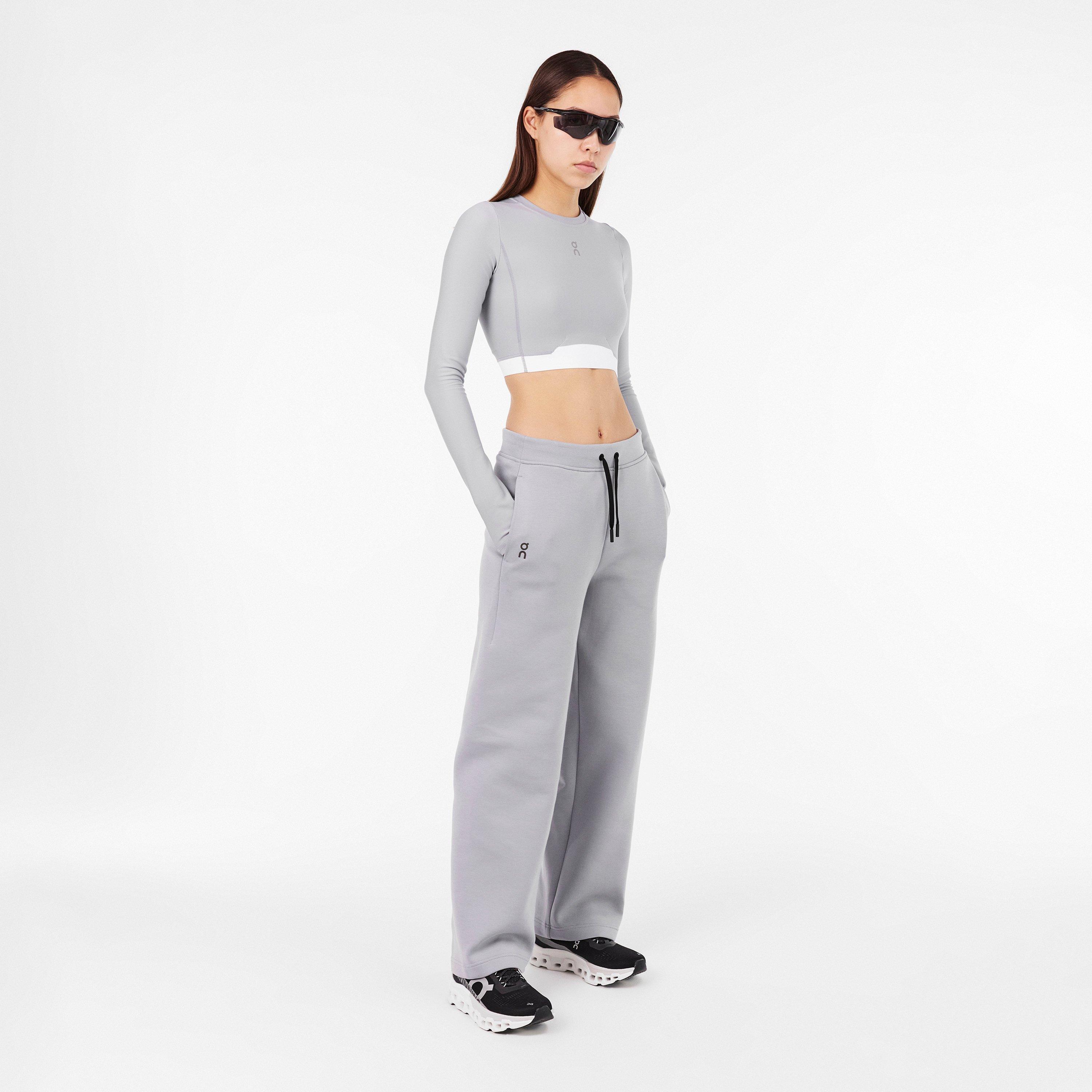 Women's Open Hem Fleece Jogging Bottoms, Open Hem Design
