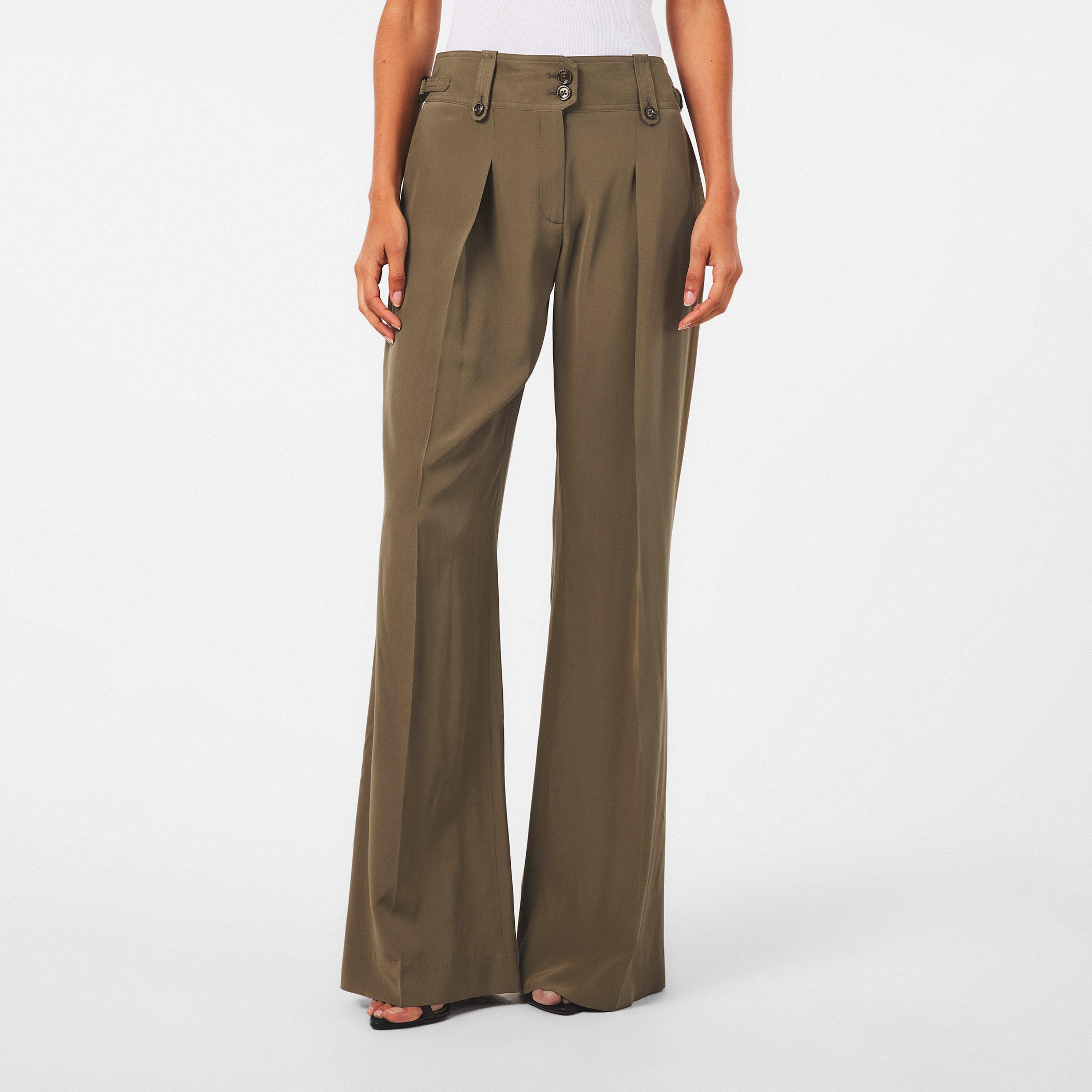 High Rise Wide Leg Trousers