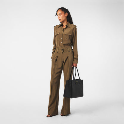 High Rise Wide Leg Trousers