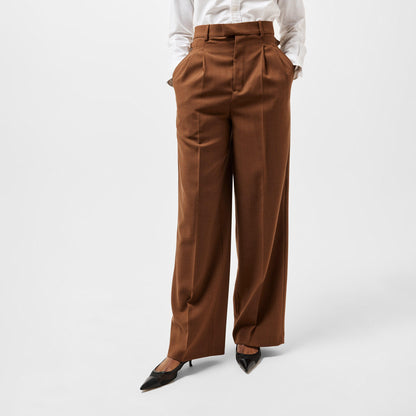 High Waisted Wide Leg Trousers