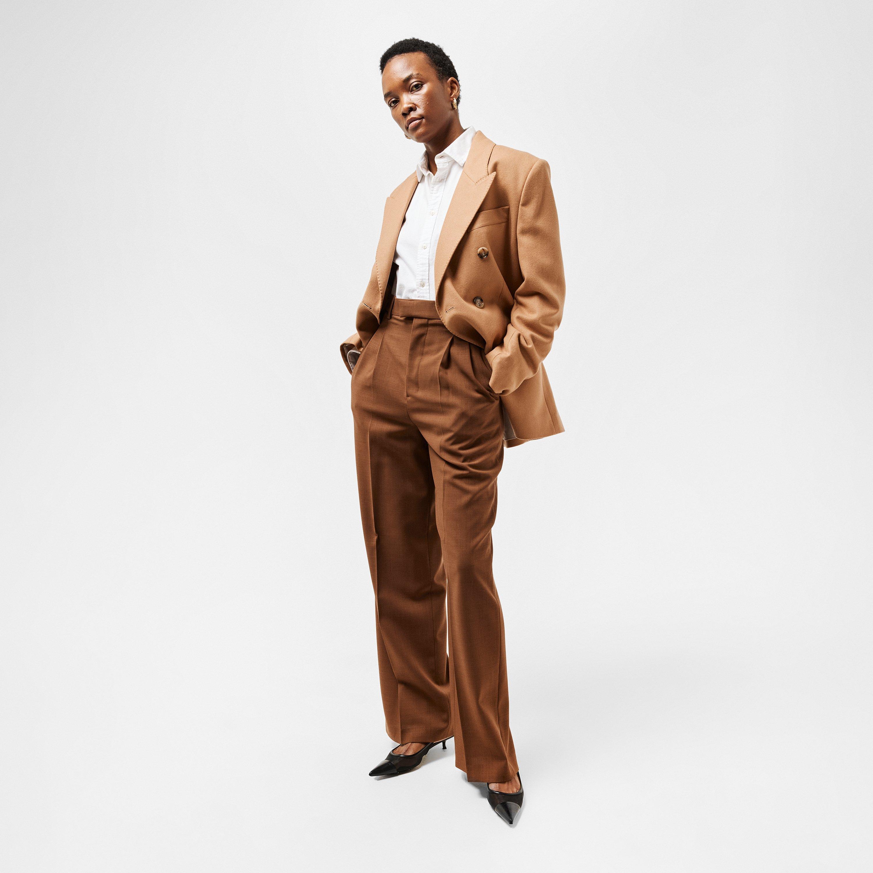 High Waisted Wide Leg Trousers