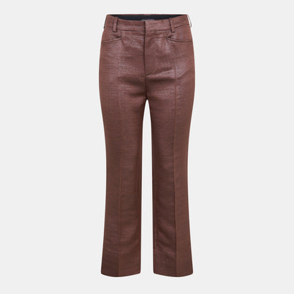 Straight Leg Elasticated Waistband Knitted Trousers