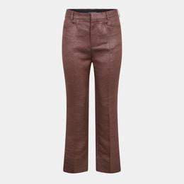 Straight Leg Elasticated Waistband Knitted Trousers