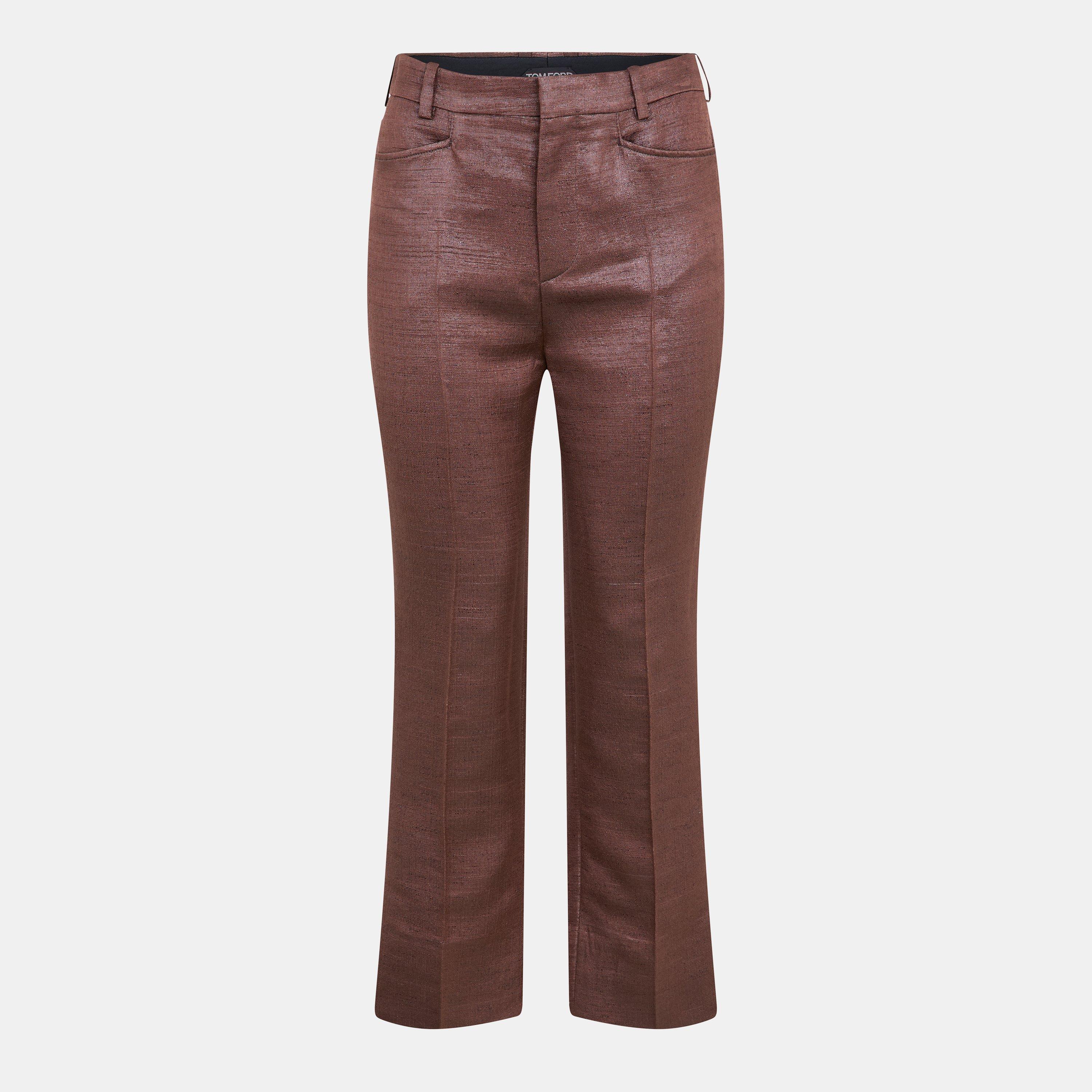 Straight Leg Elasticated Waistband Knitted Trousers