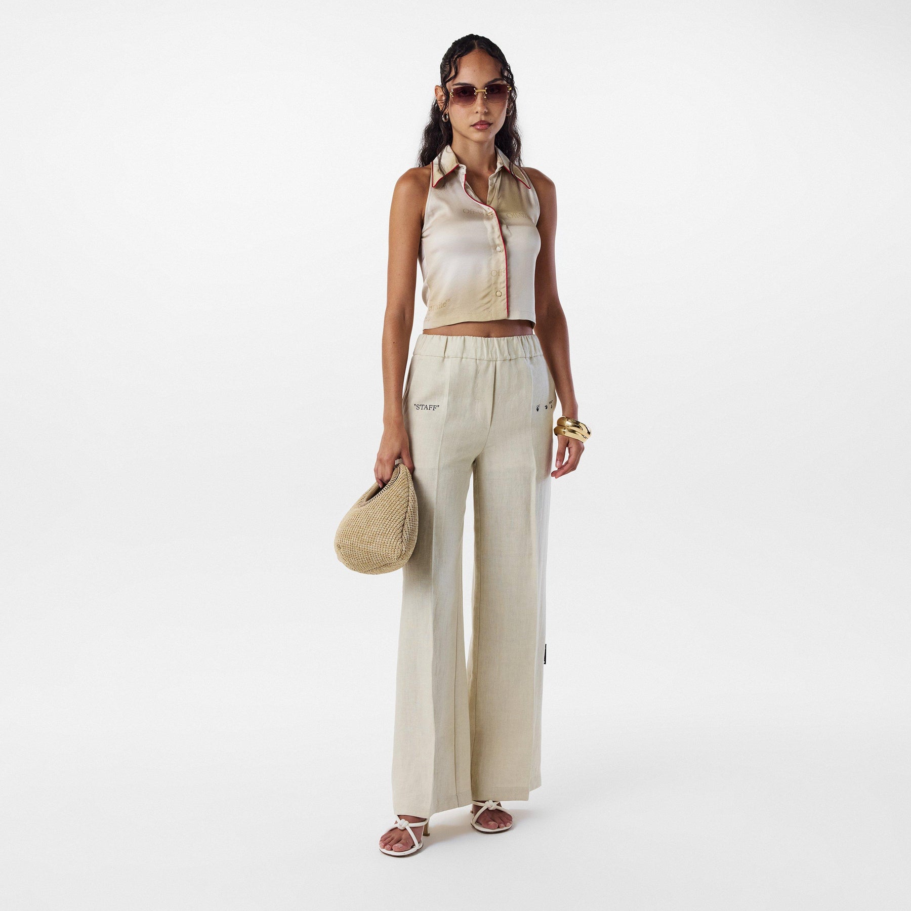 Off Linen Trs Ld99