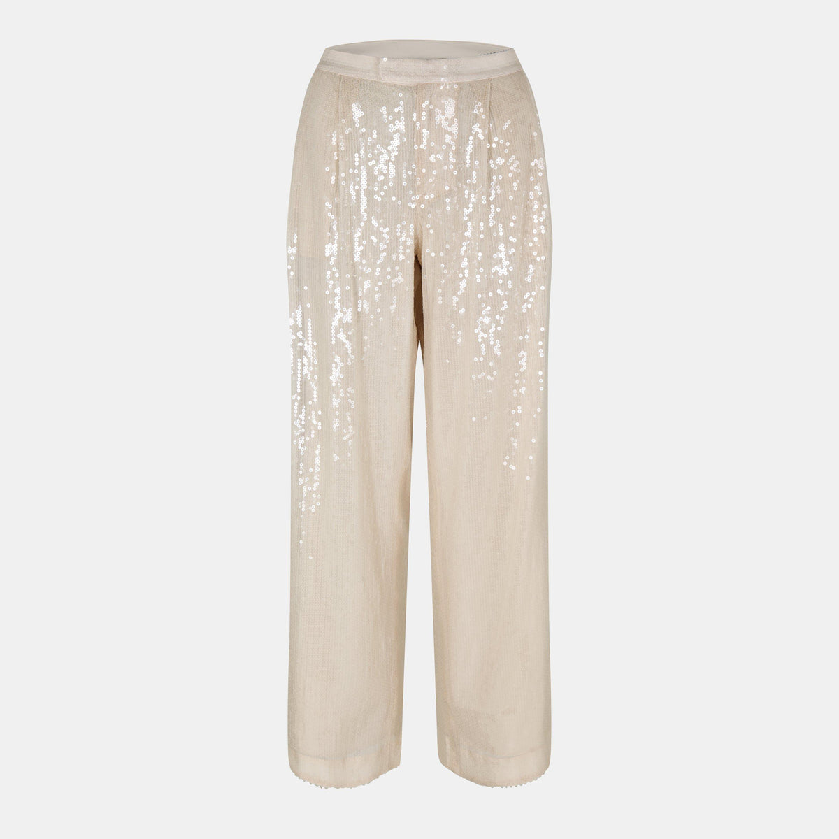 Sequinned Straight Fit Trousers