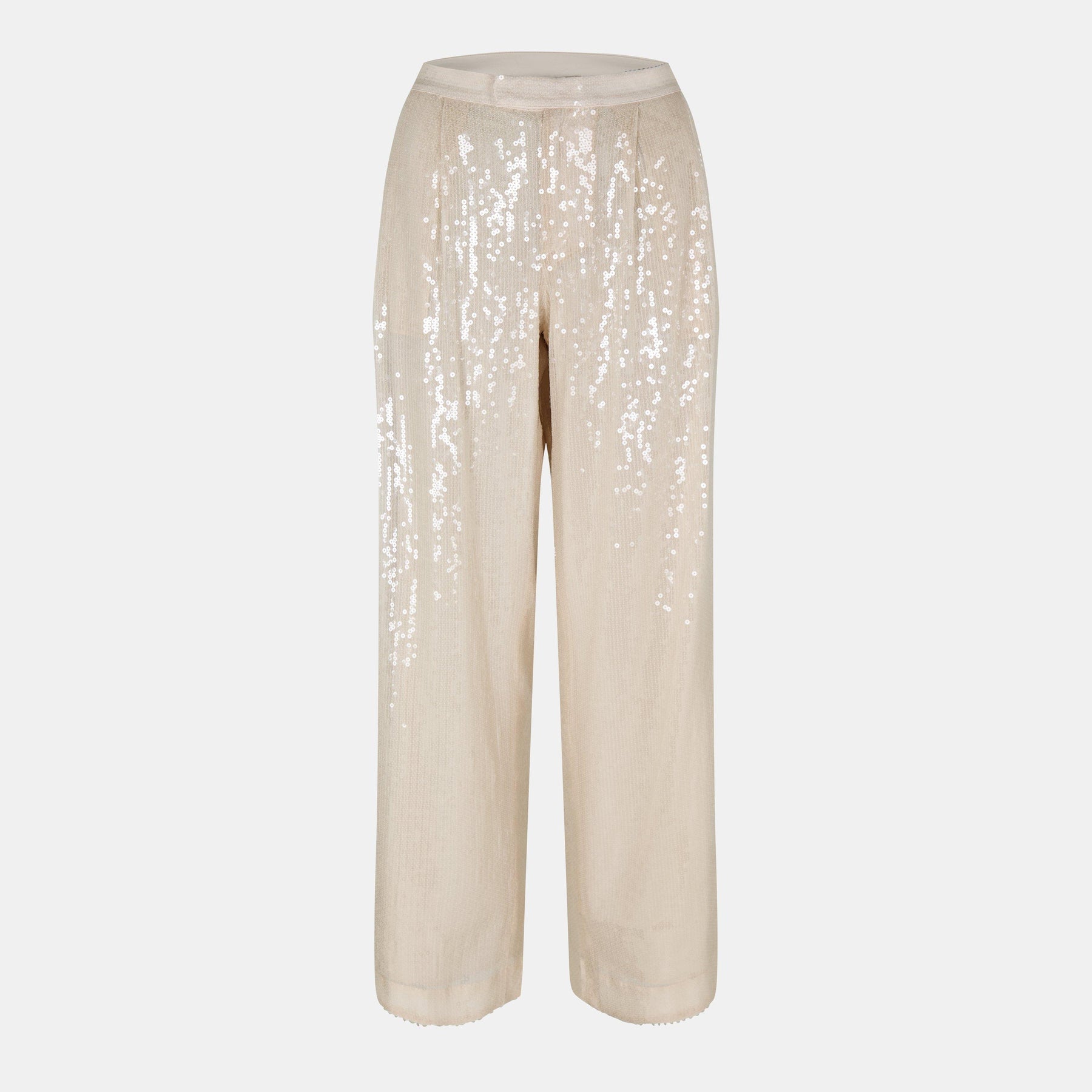 Sequinned Straight Fit Trousers