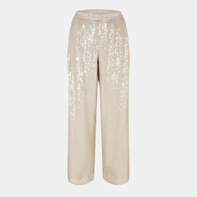 Sequinned Straight Fit Trousers