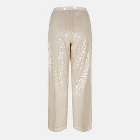 Sequinned Straight Fit Trousers