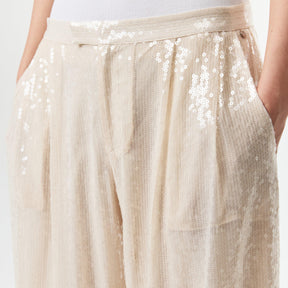 Sequinned Straight Fit Trousers