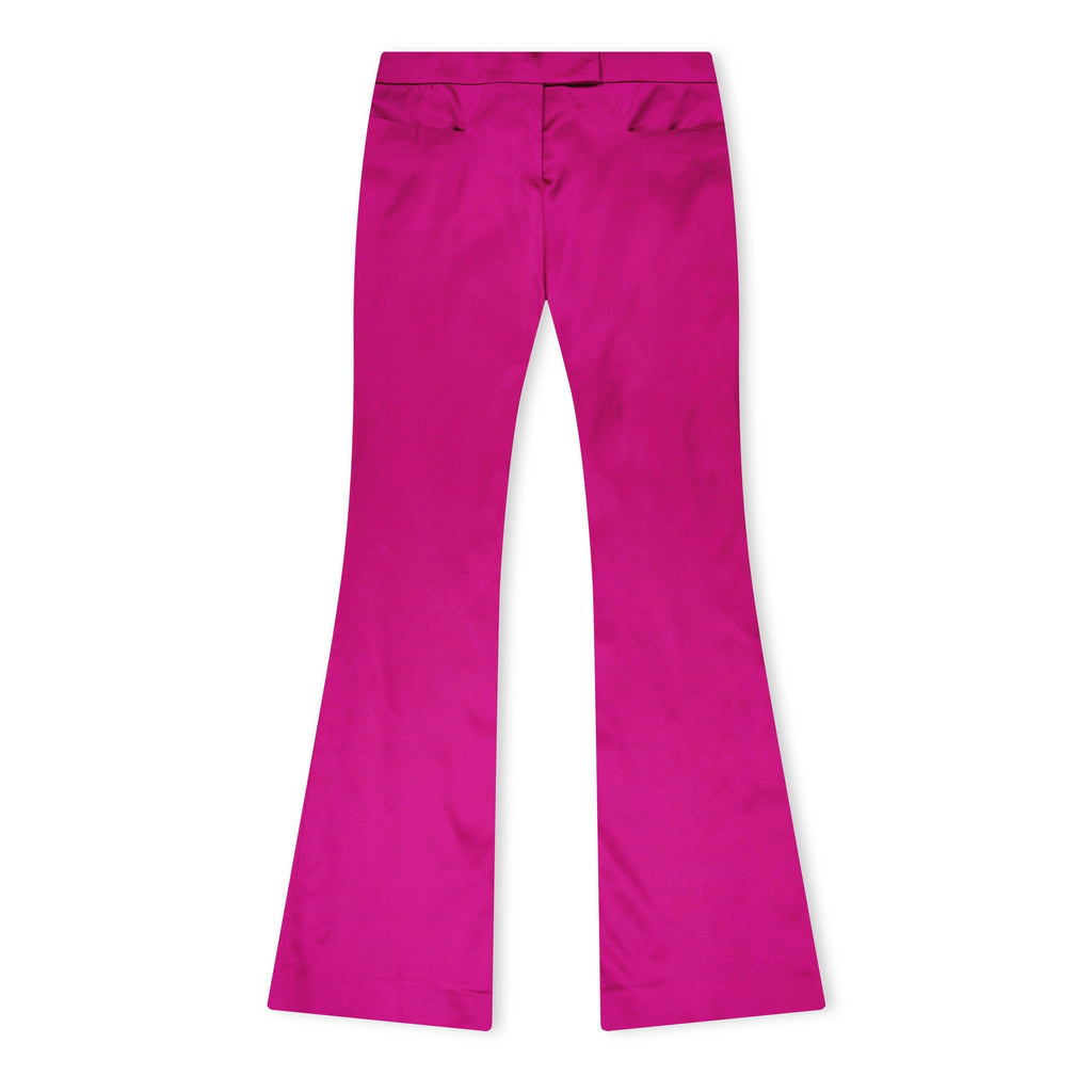 Satin Flared Trousers