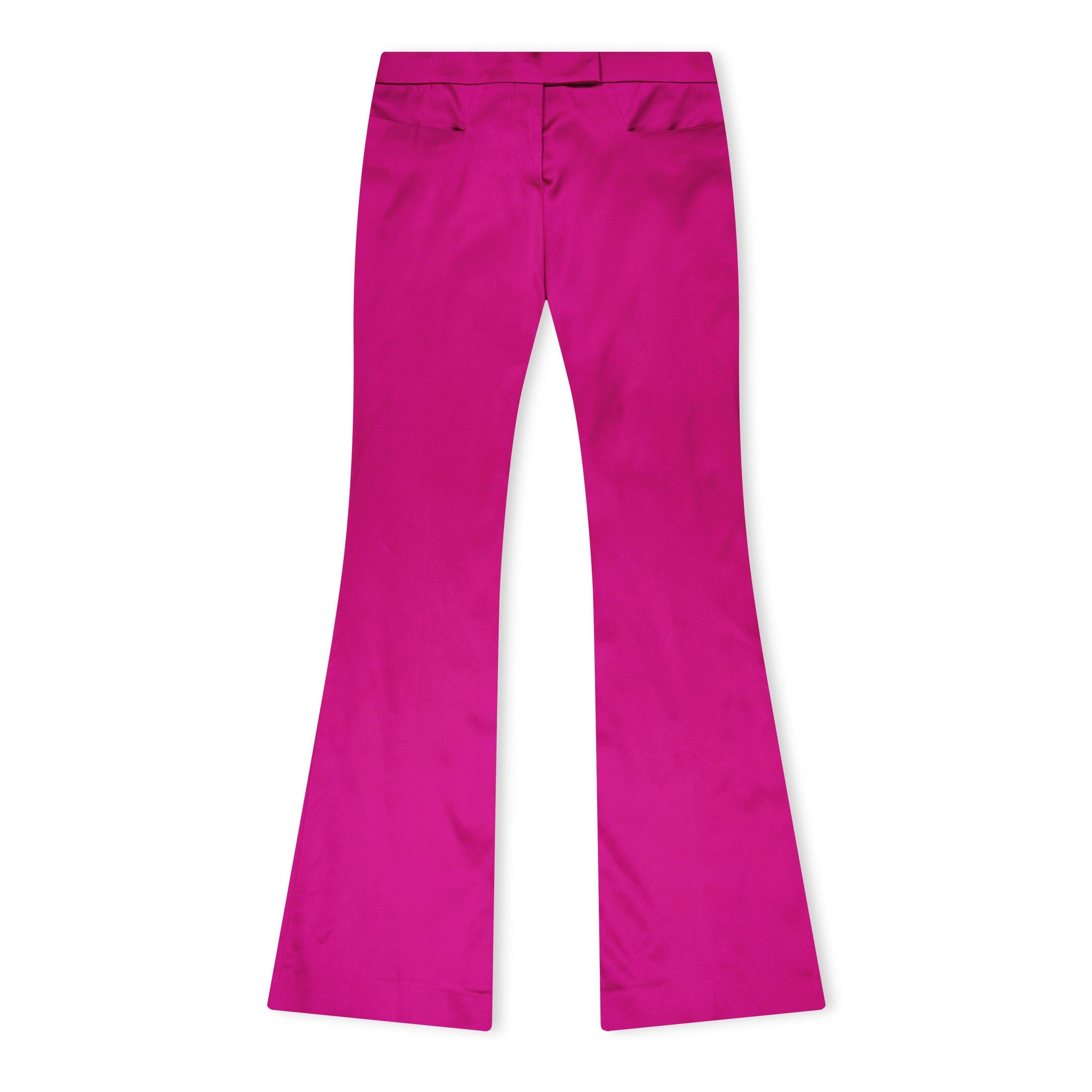 Satin Flared Trousers