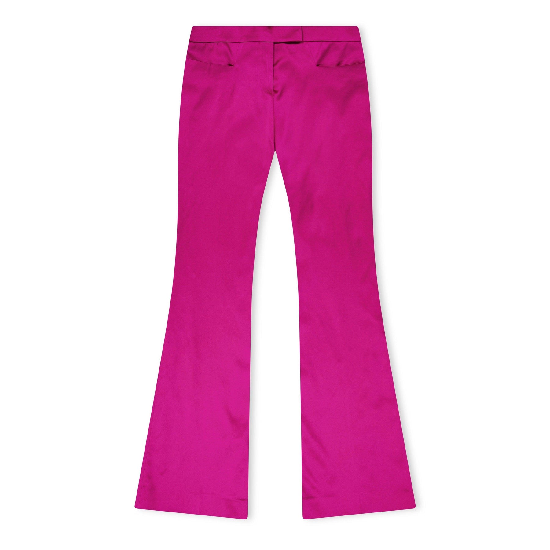 Satin Flared Trousers