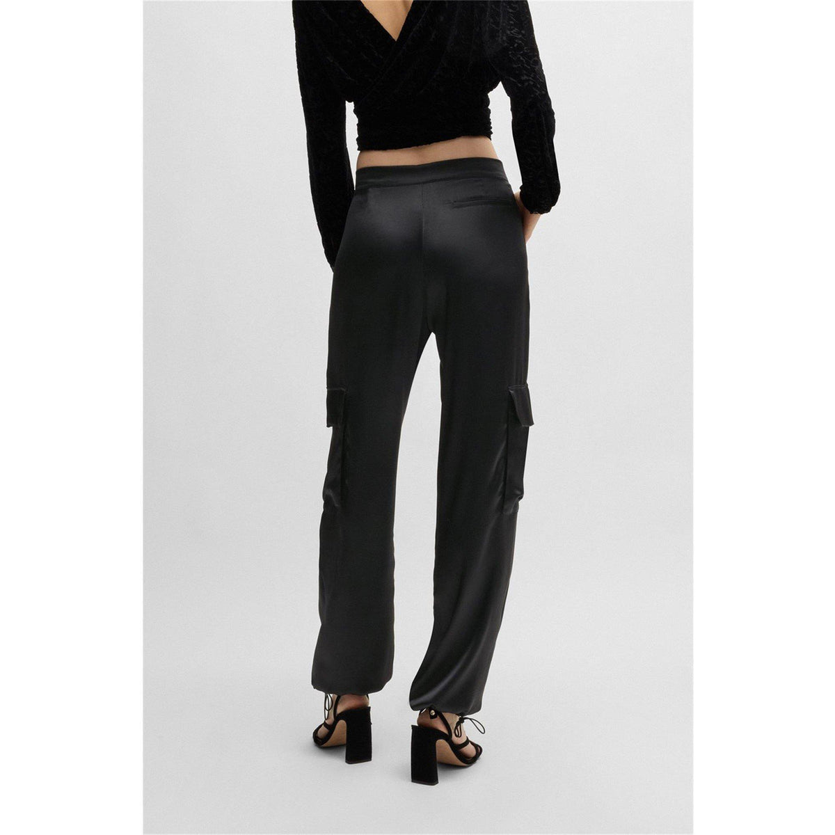 Women's C-Targov Cargo Trousers, Premium Satin