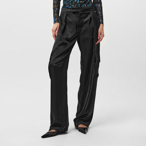 Women's C-Targov Cargo Trousers, Premium Satin
