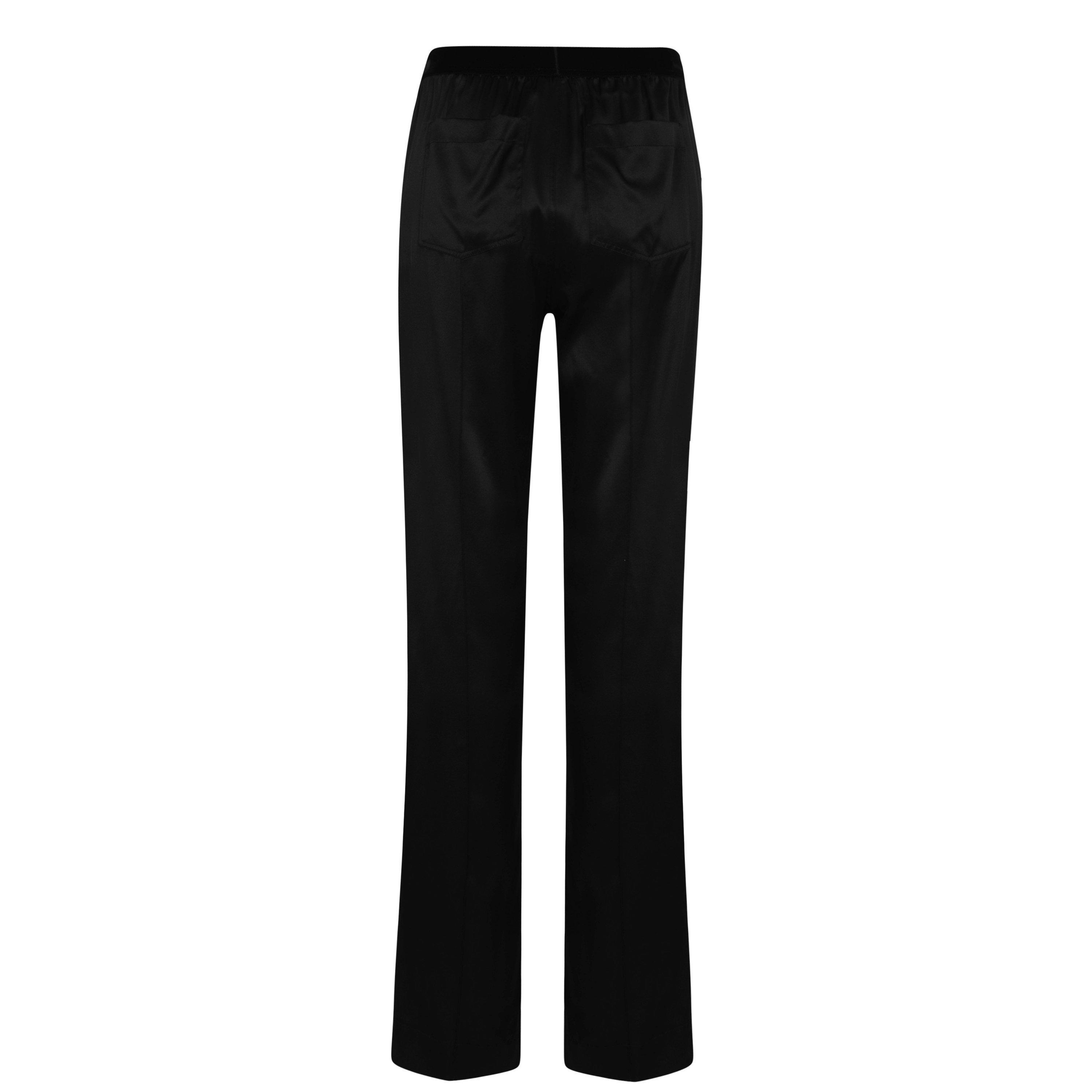 Plain Silk Stretch Satin Pj Pants