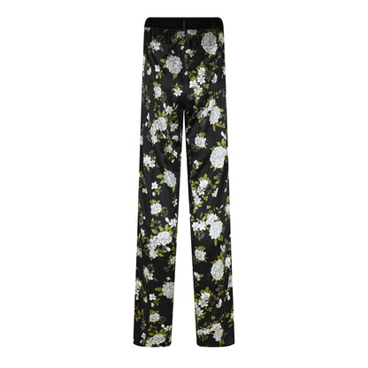 Plain Silk Stretch Satin Pj Pants