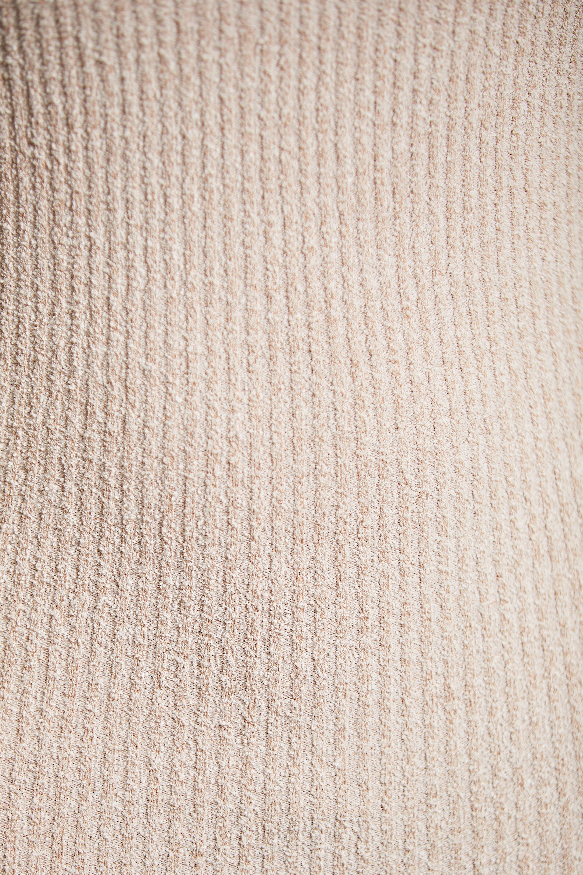 Cold Shoulder Long Sleeve Mini Dress in Praline