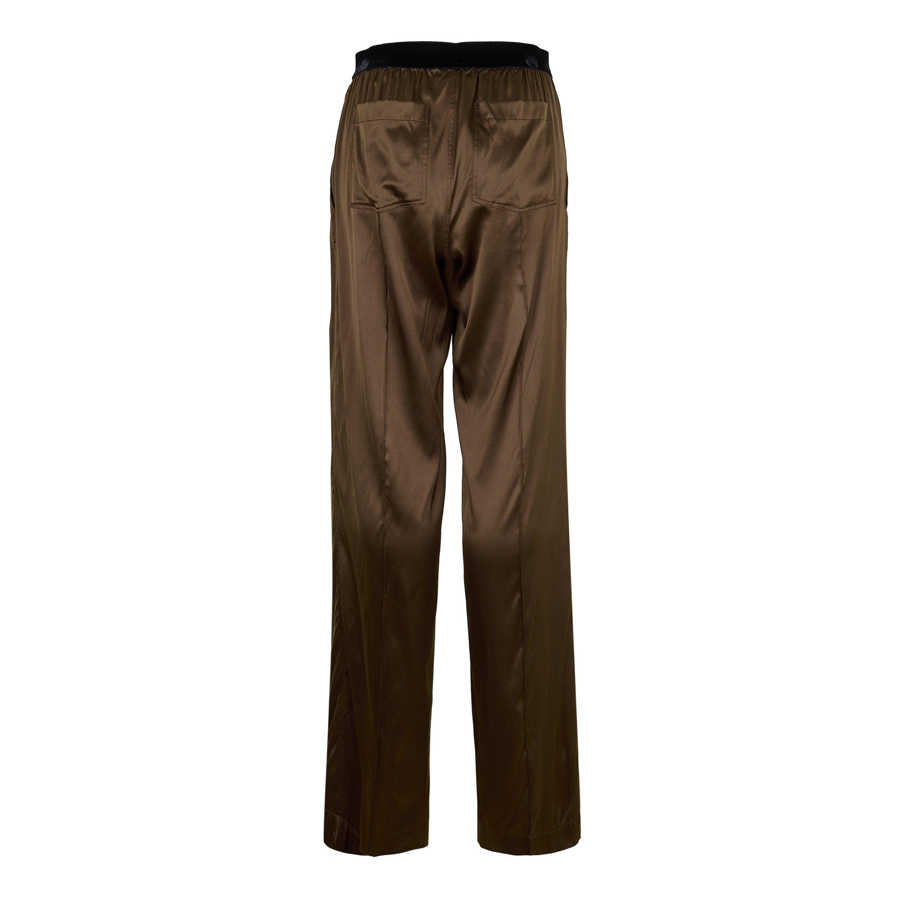 Silk Wide Leg Trousers
