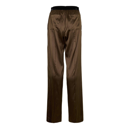 Silk Wide Leg Trousers