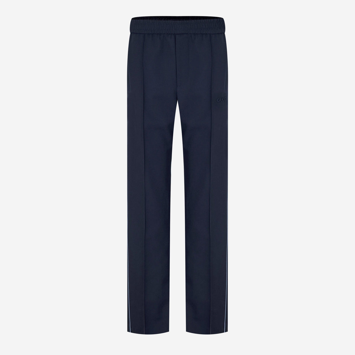 Embroidered Wool Twill Trousers