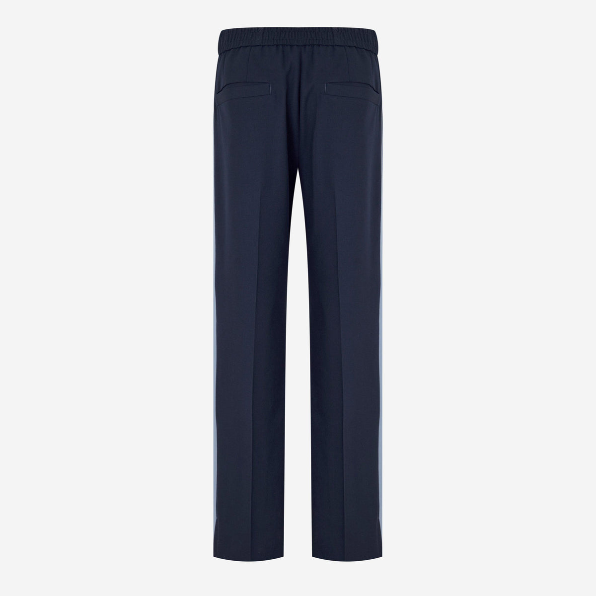 Embroidered Wool Twill Trousers