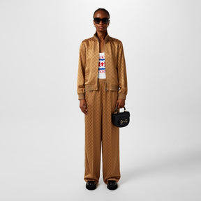 Women's GG Jacquard Wide Leg Trousers