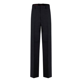 Women's Plain Wool Wide Leg Trousers