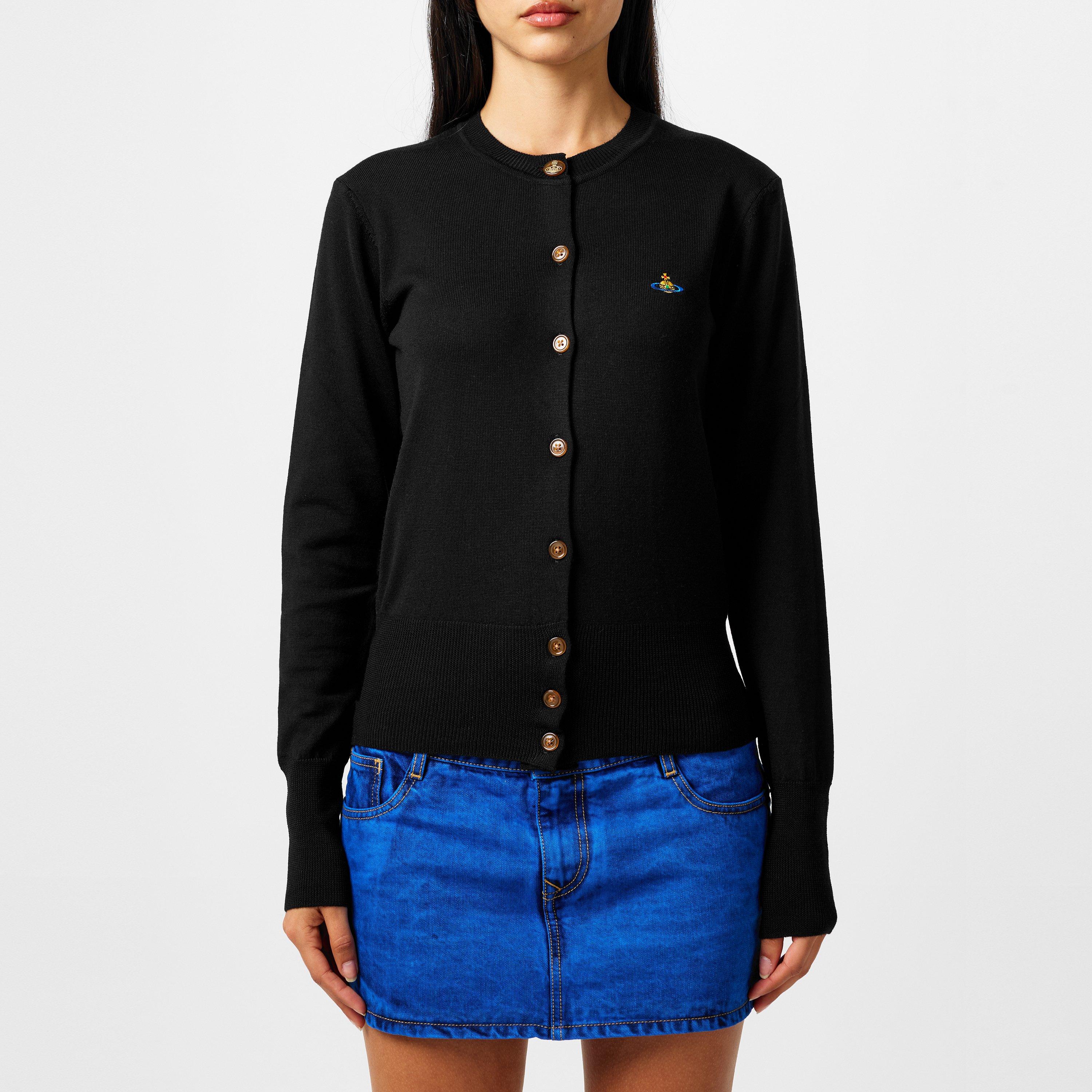 Plain Wool Knit Cardigan