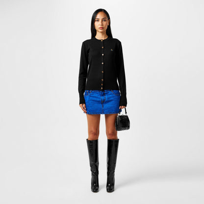Plain Wool Knit Cardigan