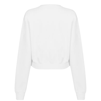 Stamp Cotton Long Sleeve Crew Sweatshirt