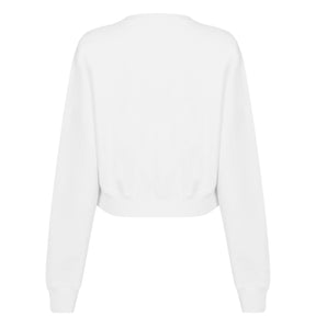 Women's Stamp Crew Sweatshirt, OFF Stamp Printed