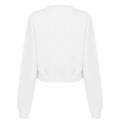 Stamp Cotton Long Sleeve Crew Sweatshirt