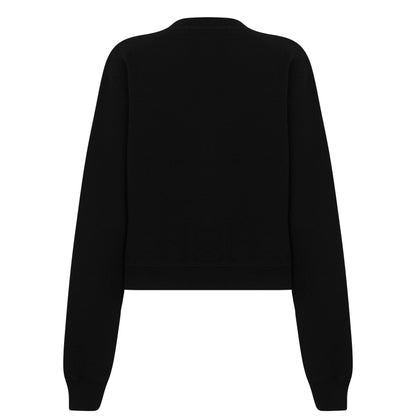 Stamp Cotton Long Sleeve Crew Sweatshirt