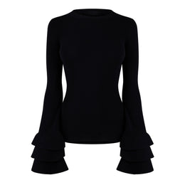 Maglia Ruffled-Curls Knit