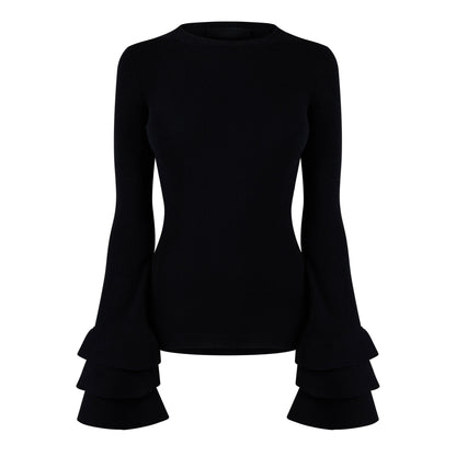 Maglia Ruffled-Curls Knit