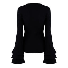 Maglia Ruffled-Curls Knit
