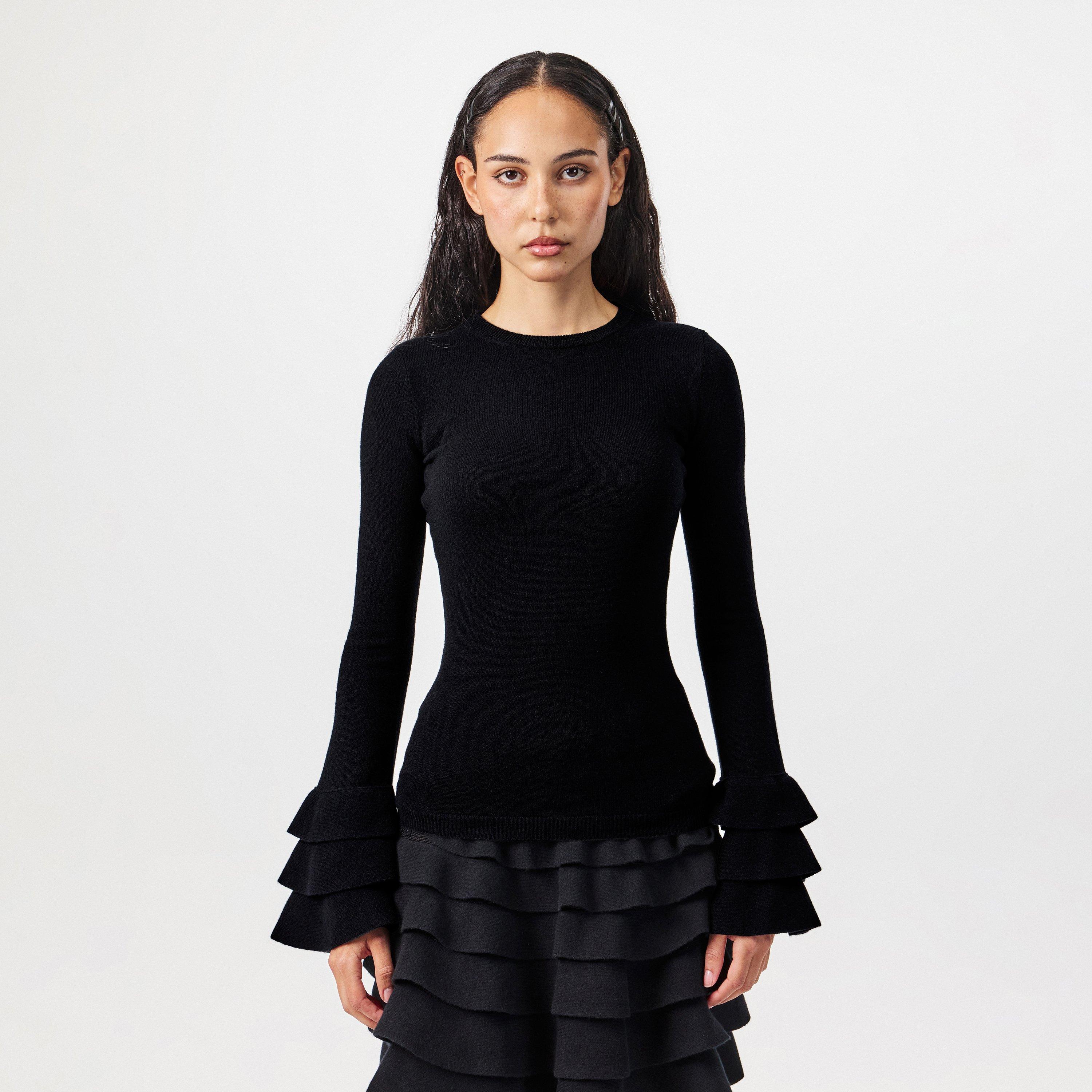 Maglia Ruffled-Curls Knit