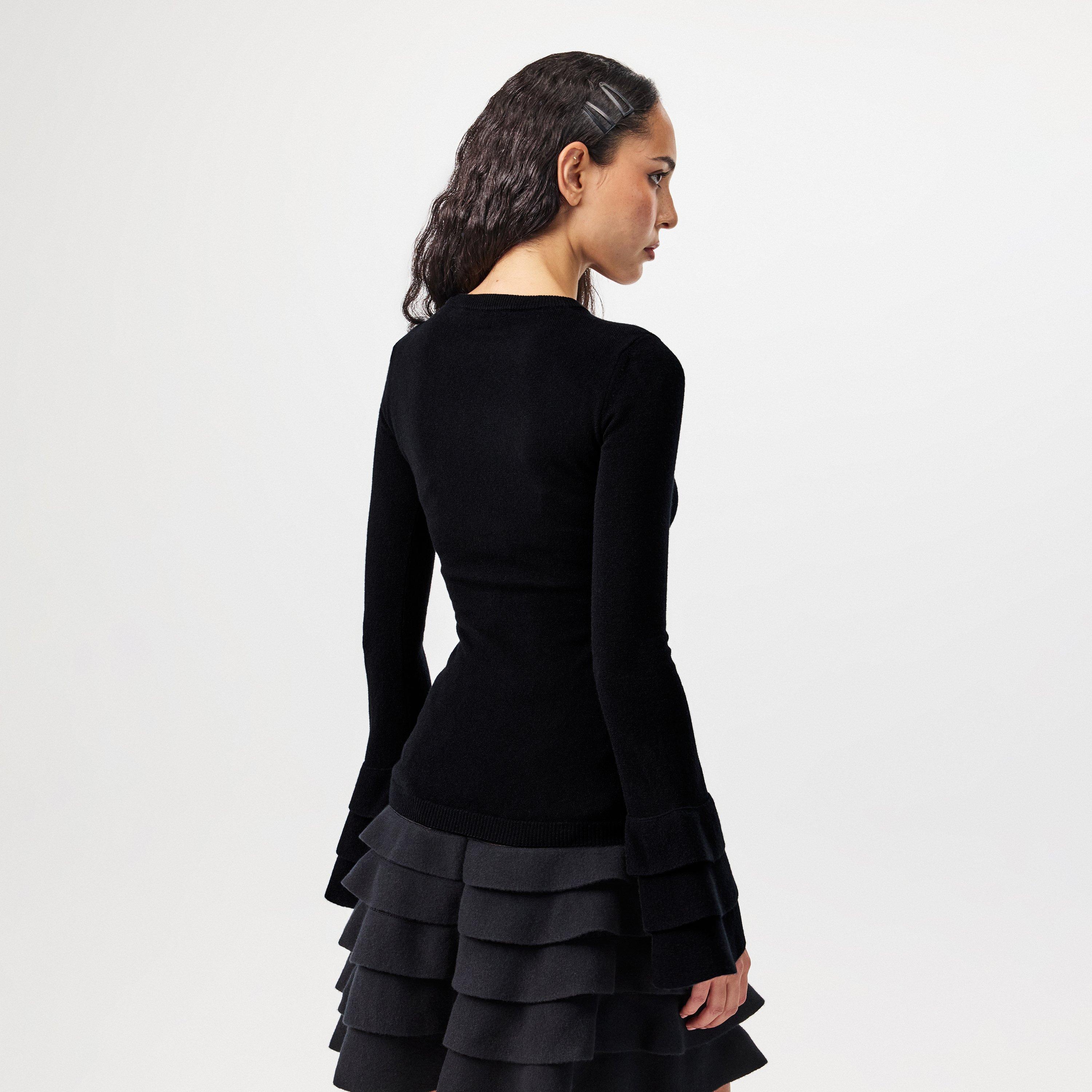 Maglia Ruffled-Curls Knit